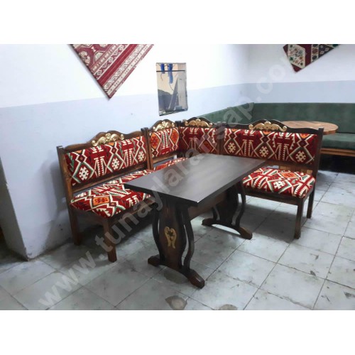 ks005 Cafeler İçin Ahşap Köşe Takımları-2